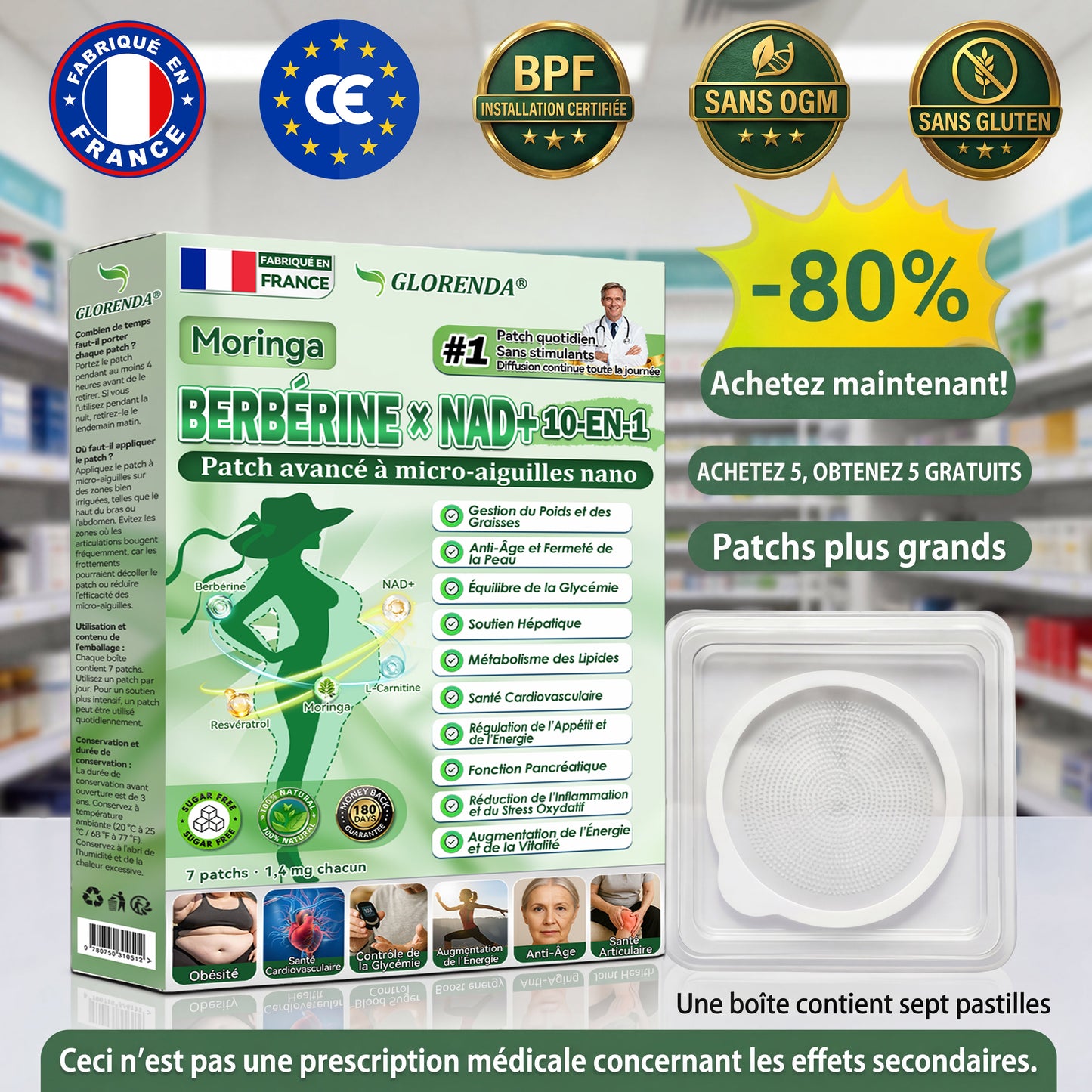Il ne reste plus que 10 boîtes ! ⏰🔥𝐆𝑳𝑶𝗥𝗘𝗡𝘿𝘼® Profitez dès maintenant d'une réduction exclusive de 70 % !
